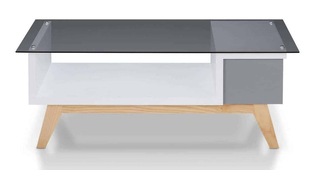 Mid-Century Glass Coffee Table C738