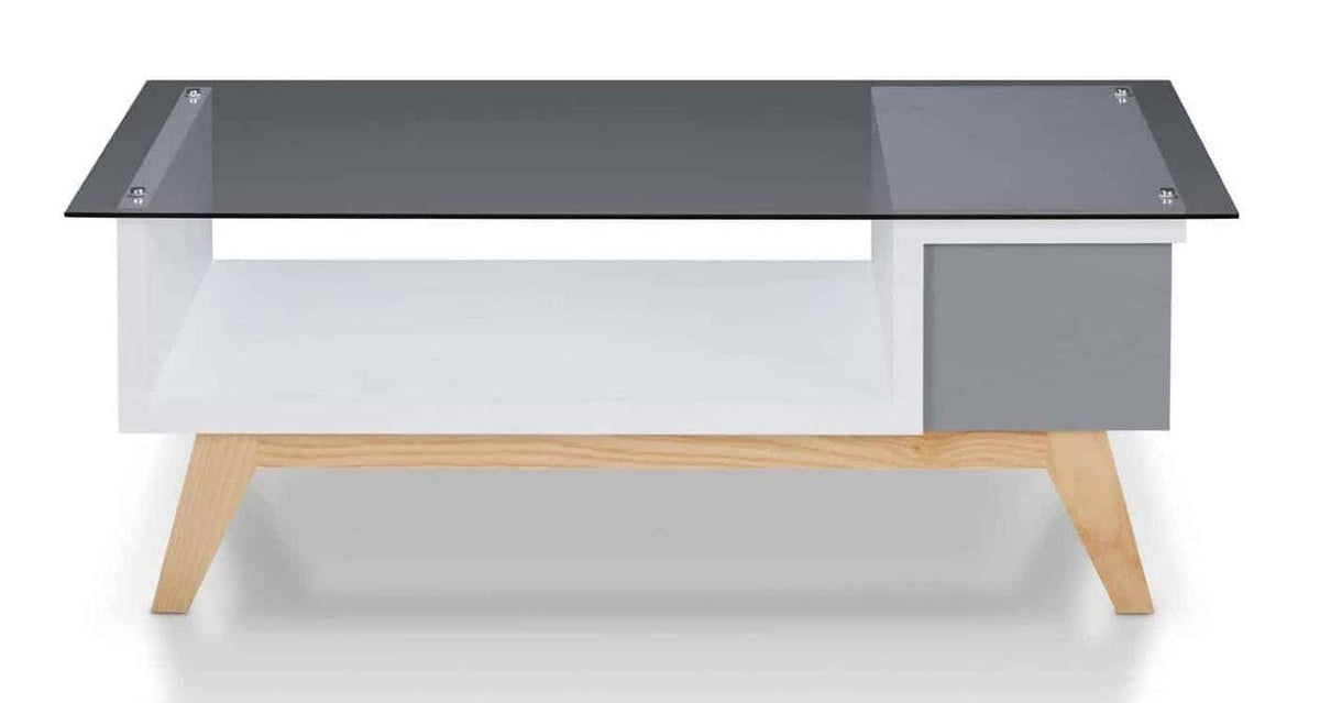Mid-Century Glass Coffee Table C738