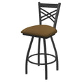 Swivel Counter Stool with Pewter Finish Q381515