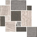 Mixed Glass Porcelain Mosaic Tile T19759