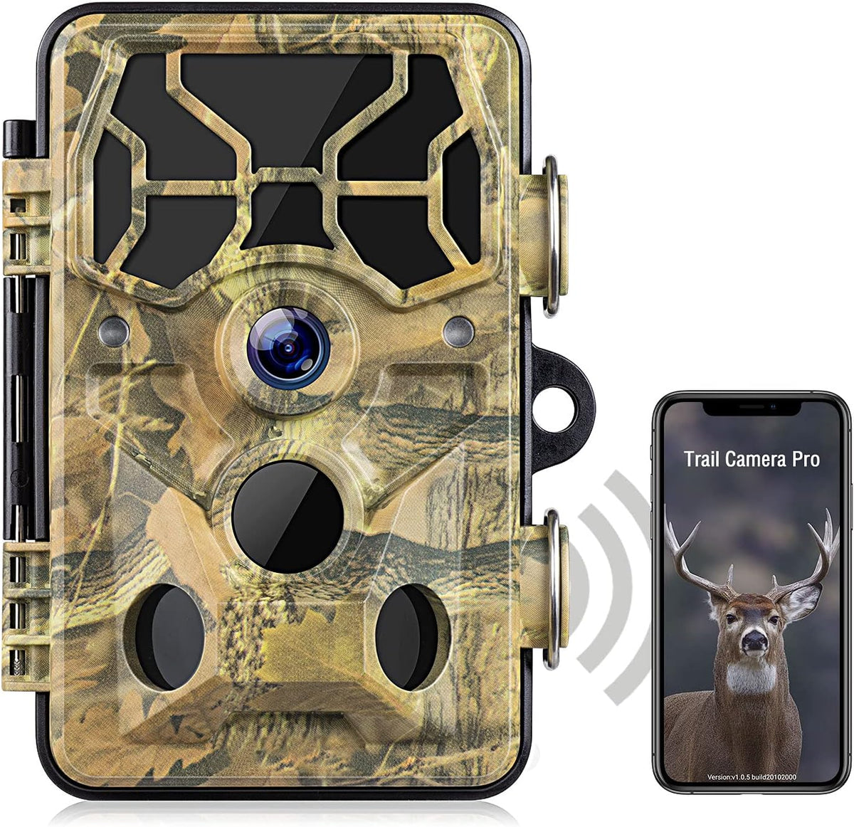 WiFi Bluetooth 1296P 20MP Hunting Game Camera Night Vision Waterproof IP66 S8486