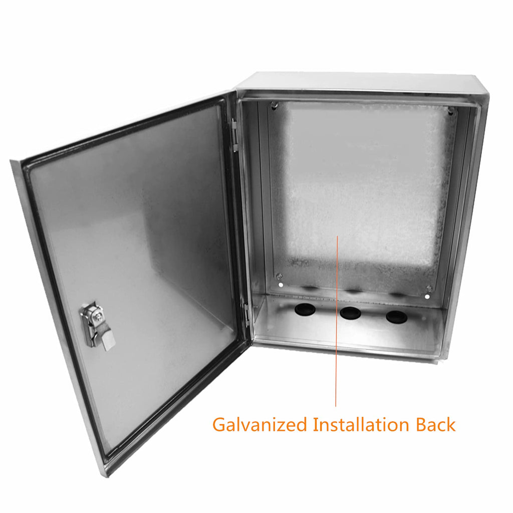 304 Stainless Steel Electrical Box 20'' x 16'' x 8'' Weatherproof S5657