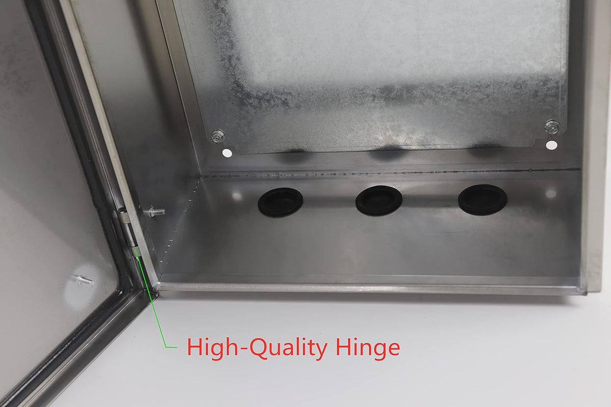304 Stainless Steel Electrical Box 20'' x 16'' x 8'' Weatherproof S5657