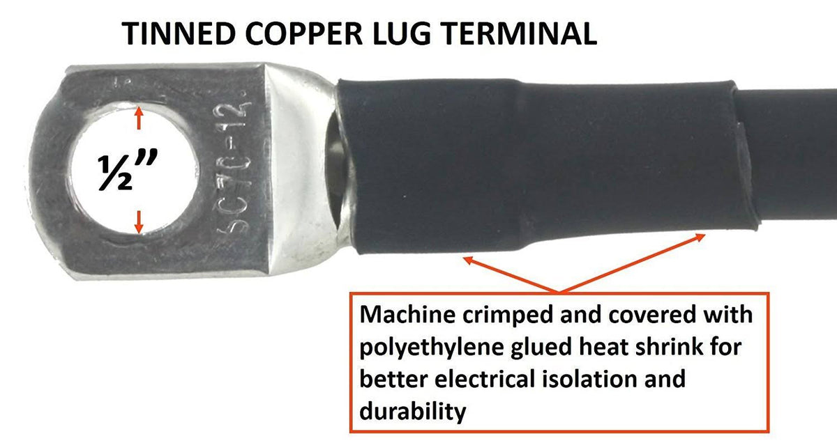 300 Amp Ground Clamp Welding Lead Terminal Lug Connector #1 AWG Cable 25 Feet S5602