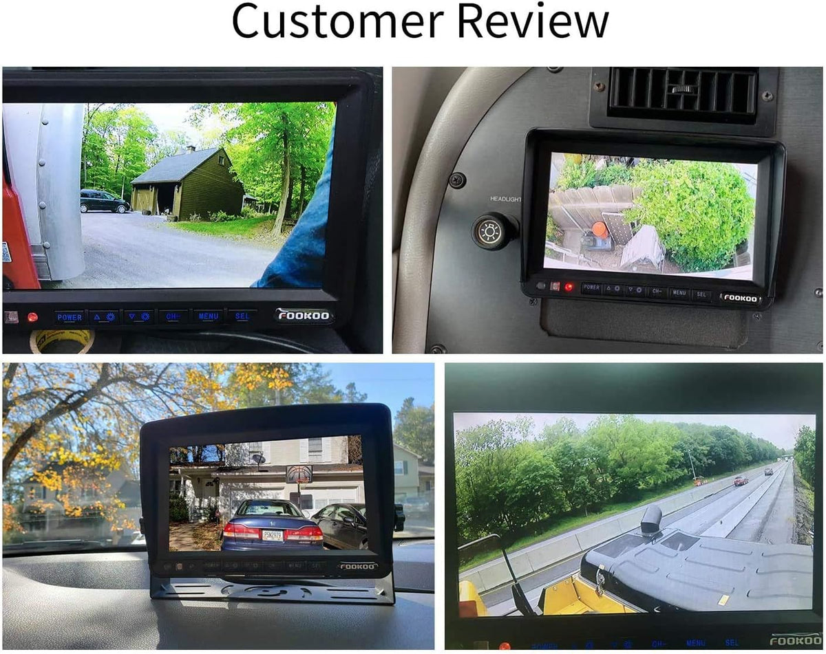 9'' 1080P Backup Camera System Kit with IP69 Waterproof Rear View Camera R396848