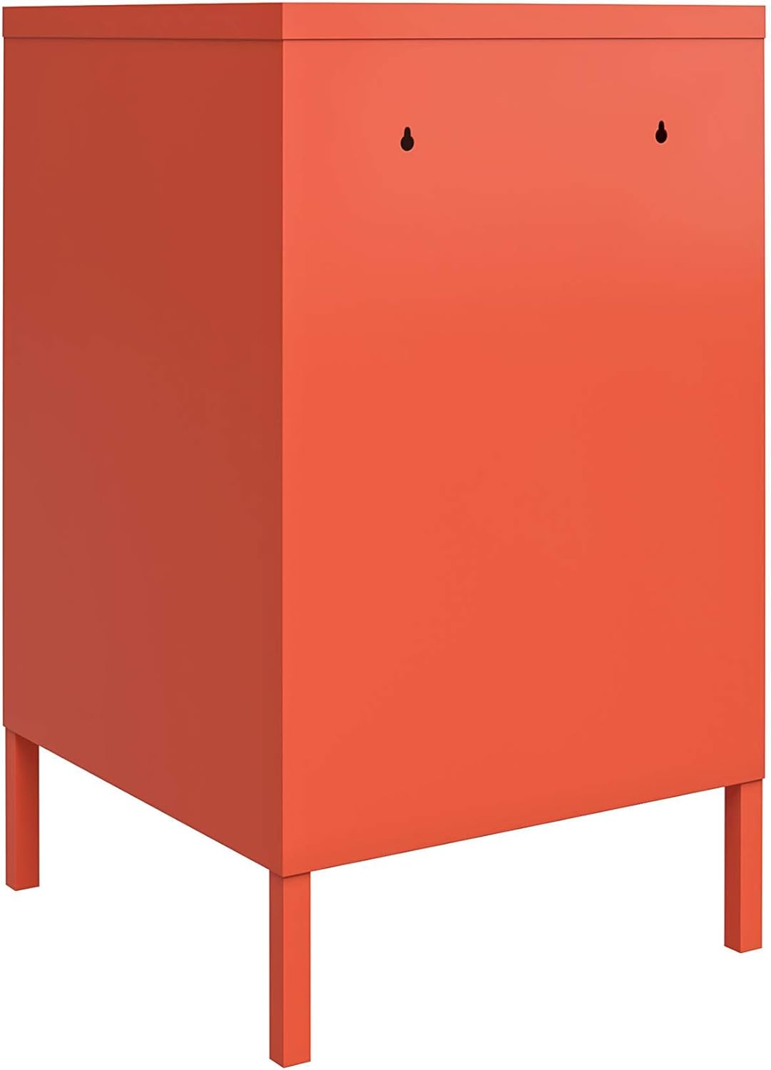 Orange Metal Locker End Table K1637