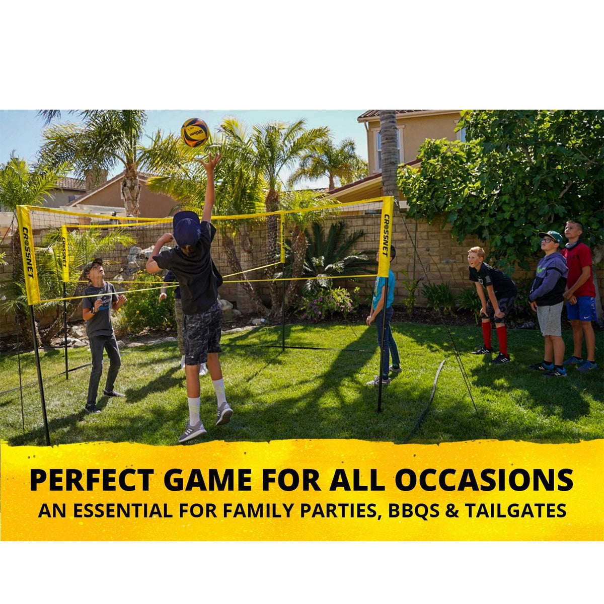 Four Square Volleyball Net and Game Set with Backpack & Ball O5695