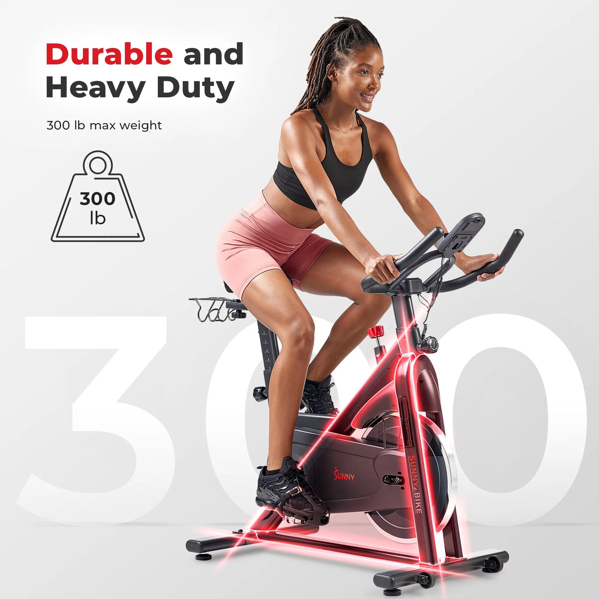 Indoor Exercise Bike with Device Mount V260113