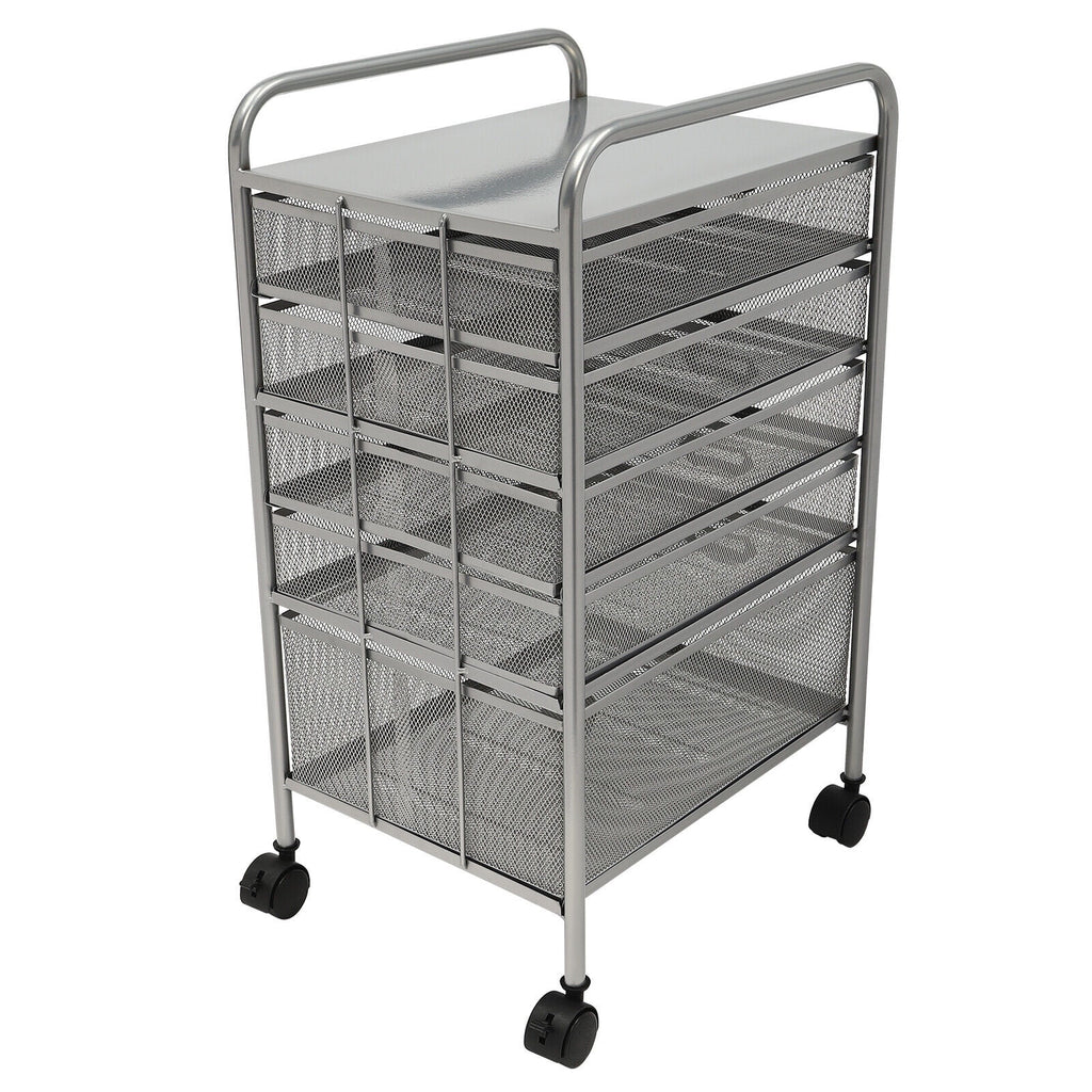 Rolling File Storage Cart with 5 Drawers F637912