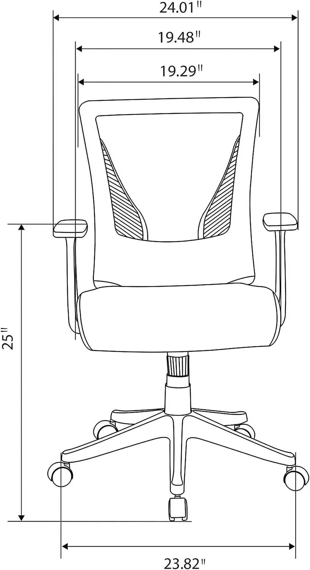 Mesh Low-Back Task Chair Blue/Black Z8937