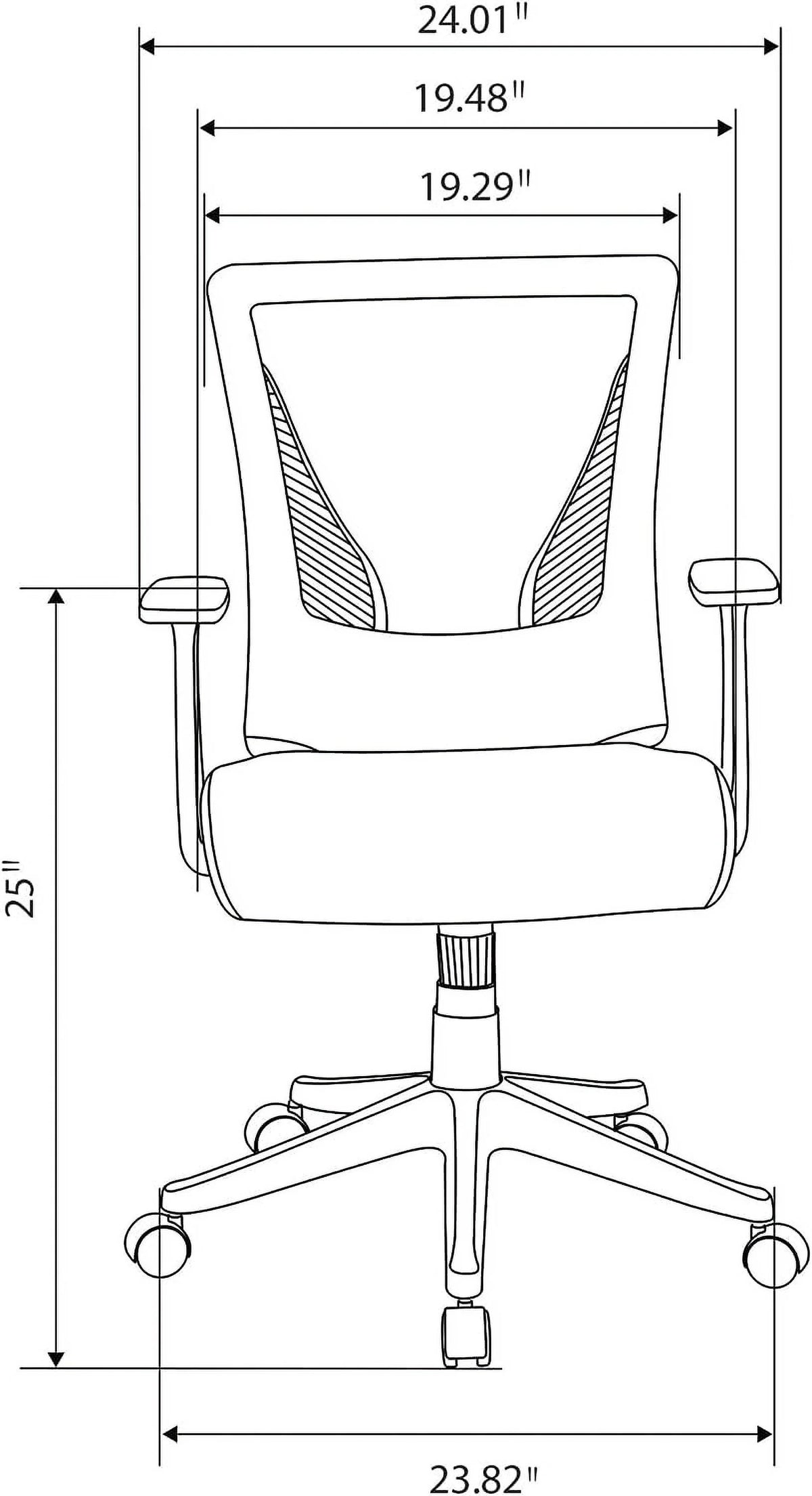 Mesh Low-Back Task Chair Blue/Black Z8937