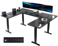 Black U-Shaped Height Adjustable Electric Standing Desk I8878