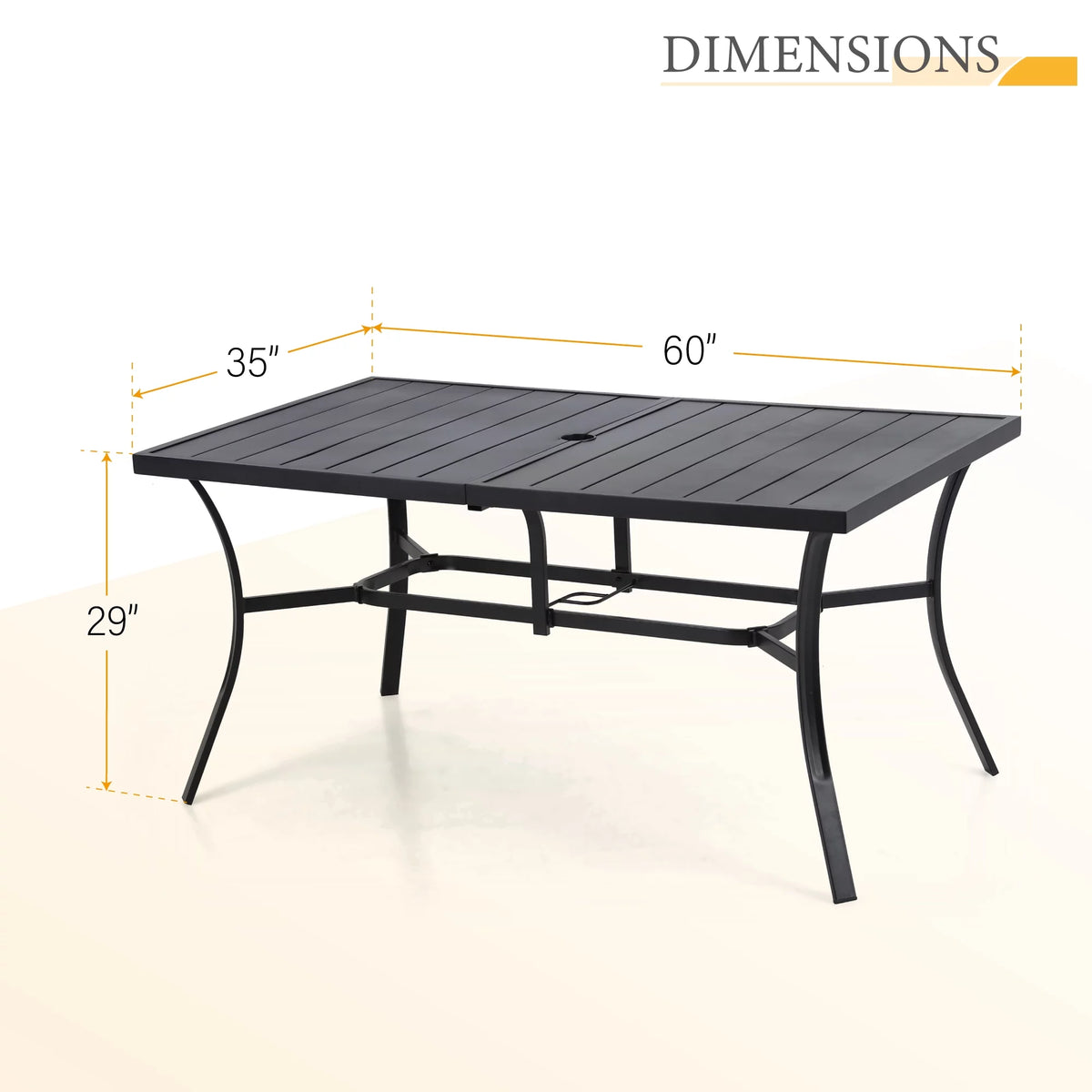 7 Pieces Outdoor Wicker Dining Set with 6 Chairs and Metal Table E886292