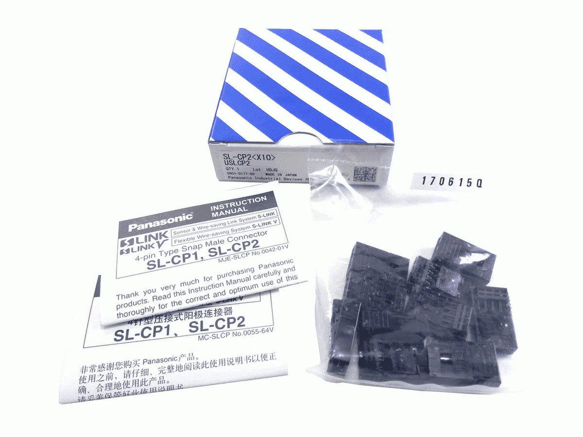 10 Pack 4-Pin Male Black Connectors A95049