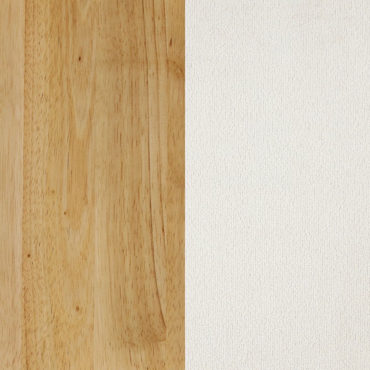 Counter Height Bar Stool with Back Upholstered Boucle Linen White Light Brown D8610
