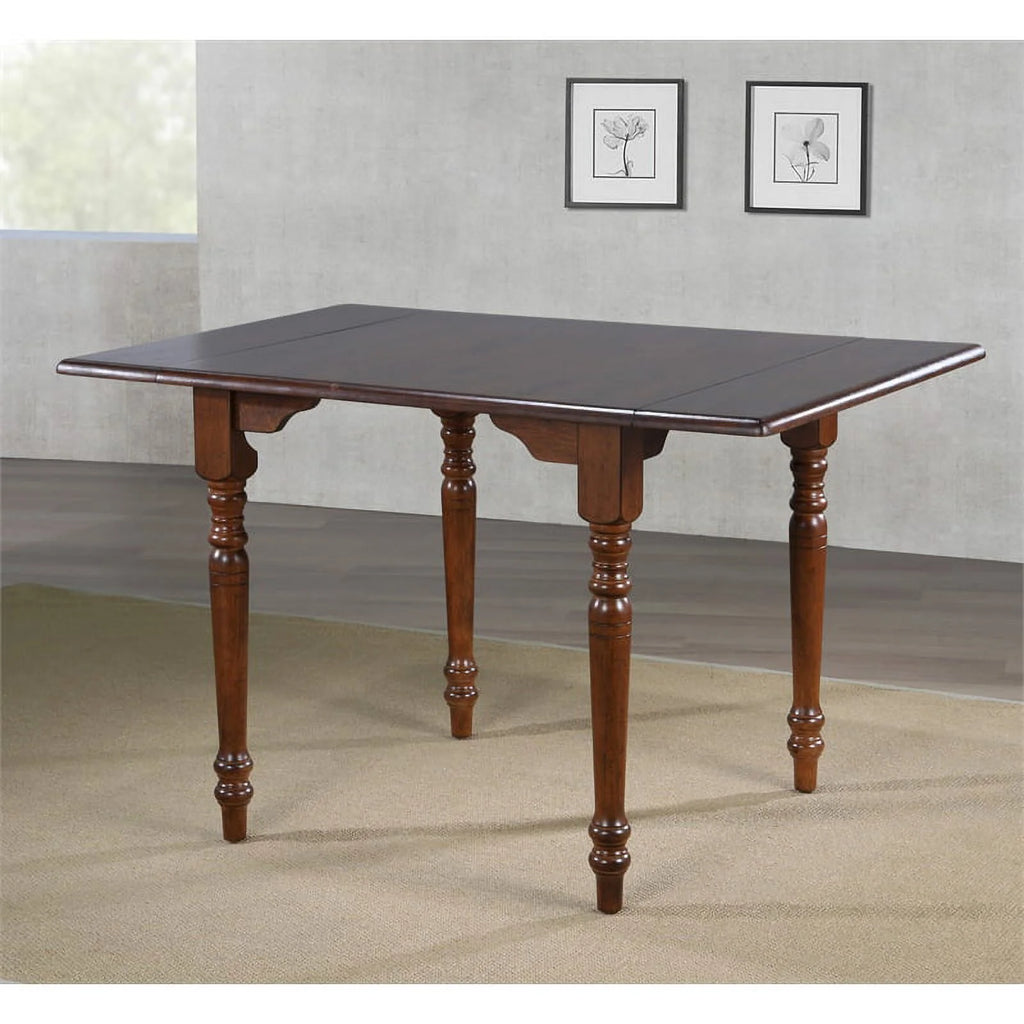 Rectangle Drop Leaf Wood Dining Table J993006