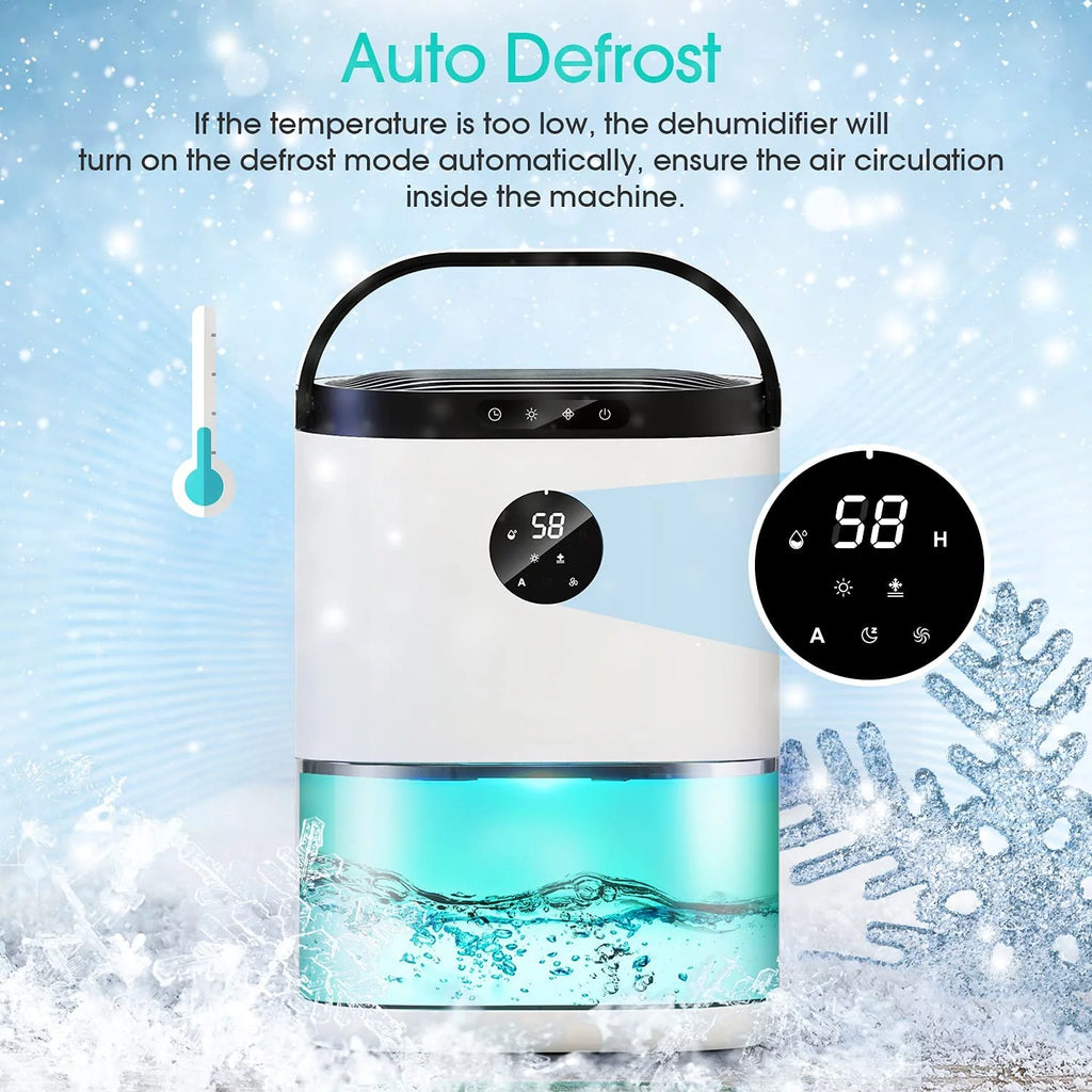 78oz 2300ml Portable Ultra Quiet Dehumidifier D764