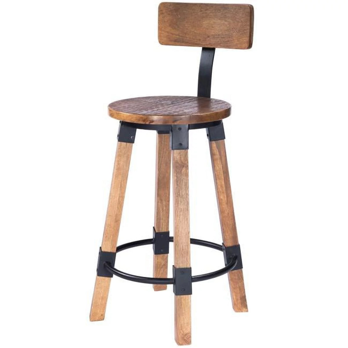 Wood & Metal Counter Stool S3902
