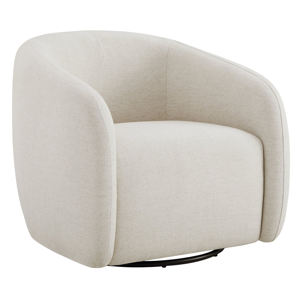 Swivel Upholstered Fabric Accent Chair O8291