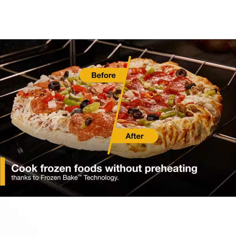 5-Burner Freestanding Gas Range in White T4562