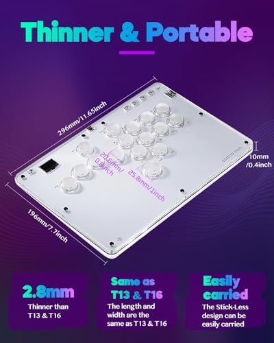 All-Button Arcade Controller 16Keys Black U284