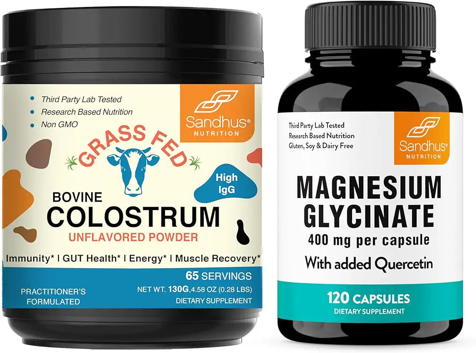 Colostrum Powder & Magnesium Glycinate Complex with Quercetin Capsules L597118