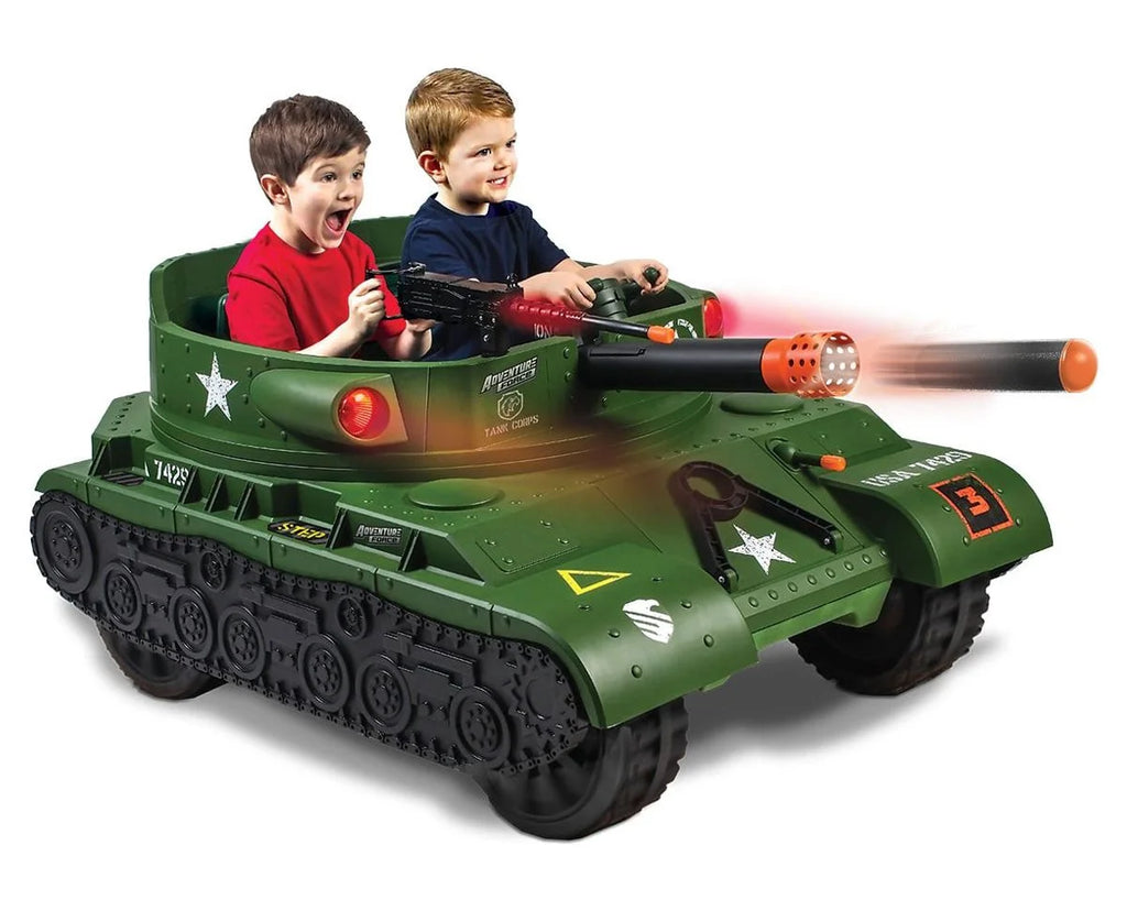 24 Volt Ride-On With Working Cannon and Rotating Turret C52776