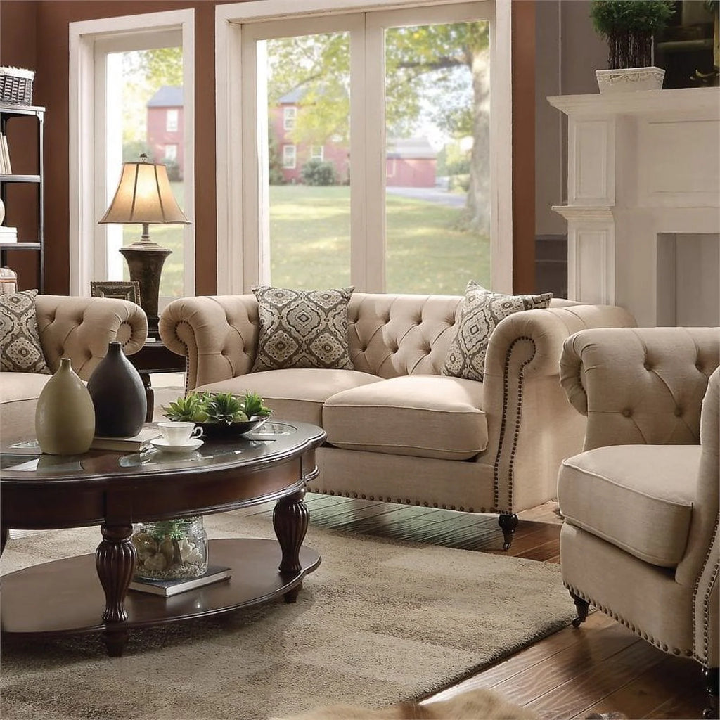 69" Oatmeal Loveseat D71774