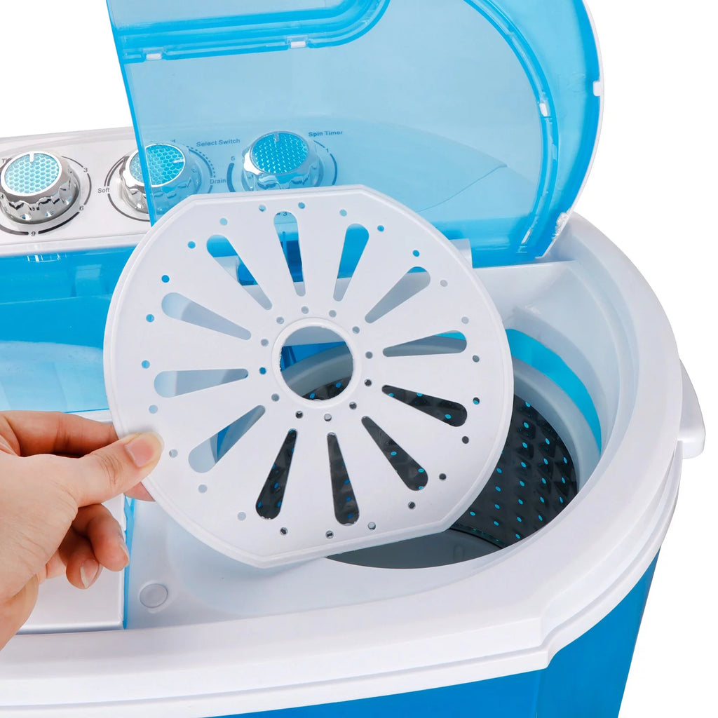 Portable Mini Twin Tub Washing Machine 9.9lbs Capacity O7184