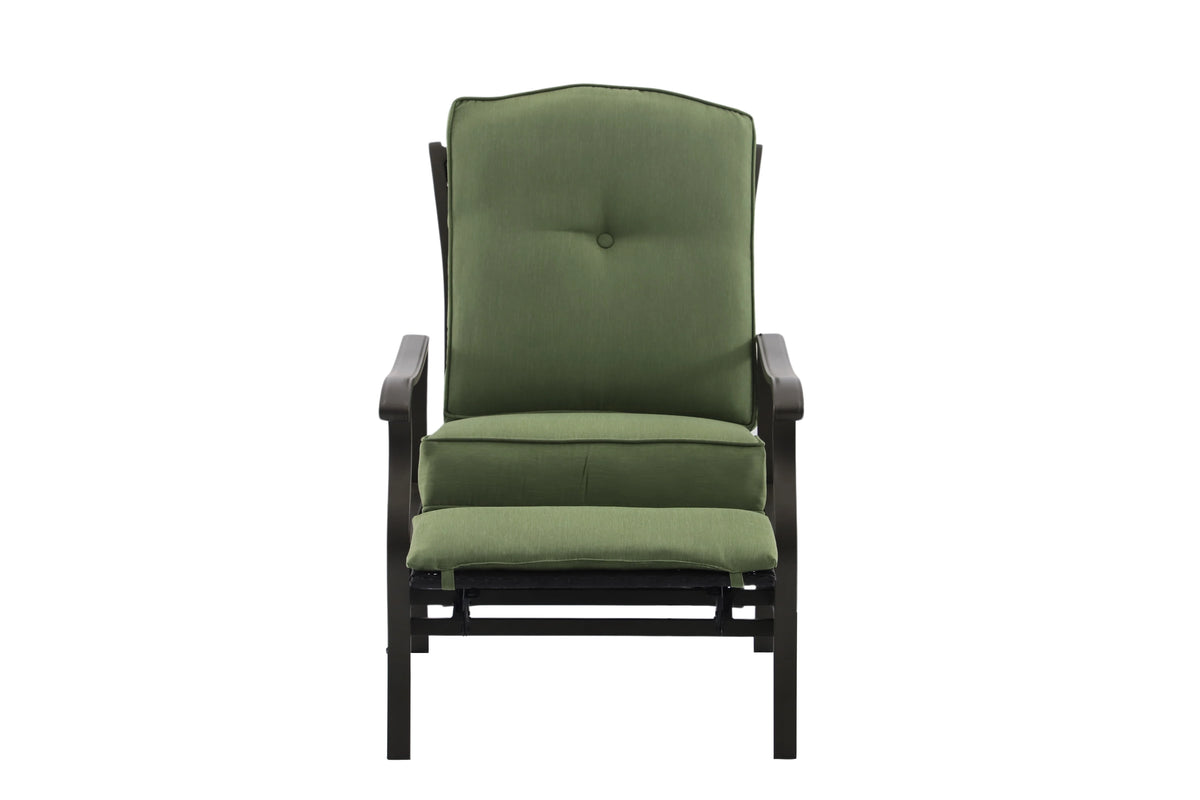Steel Outdoor Recliner with Cushions V772207
