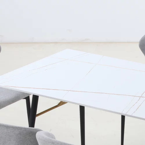White Porcelain Top Dining Table U6923
