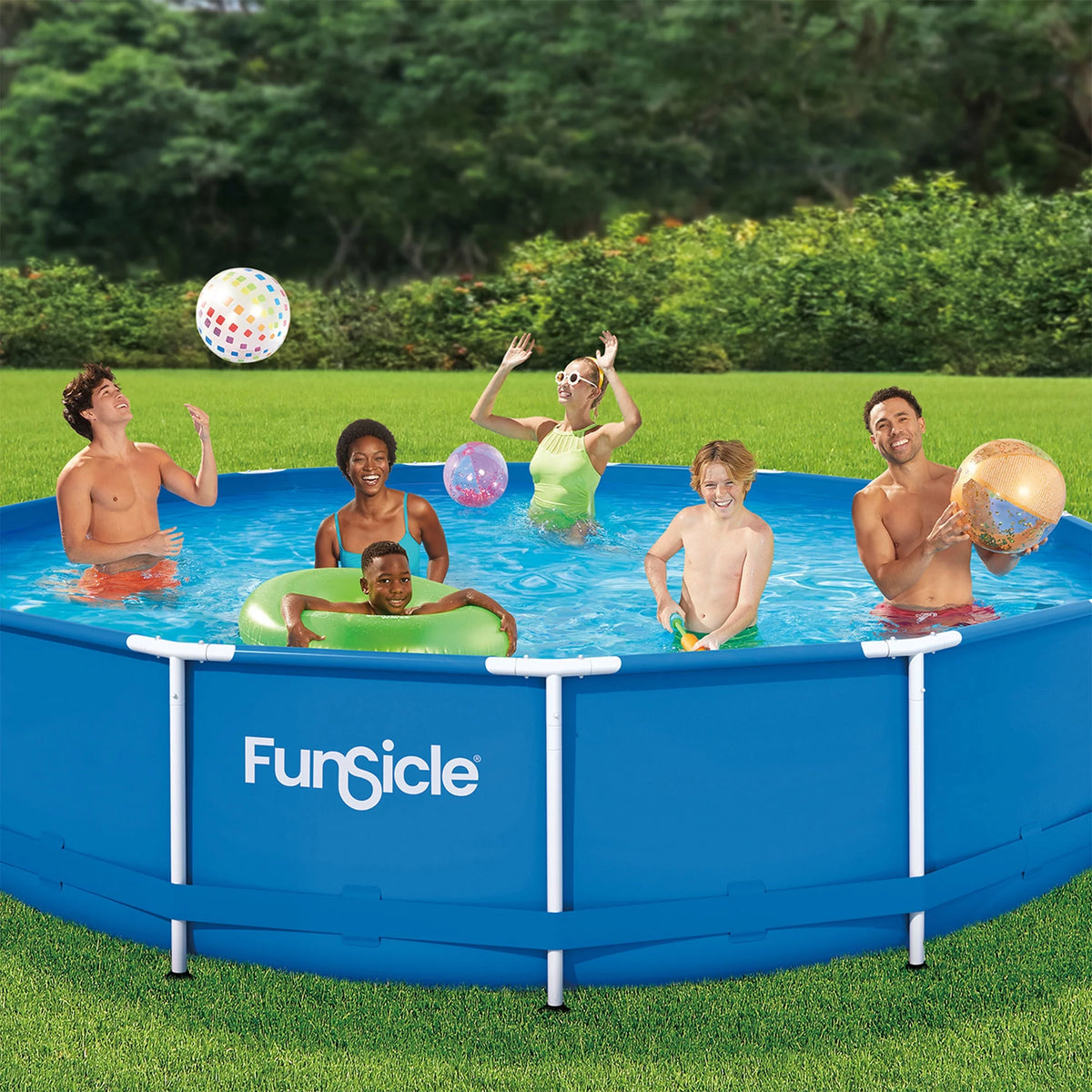 8'x30 Round Frame Above Ground Swimming Pool Set S189