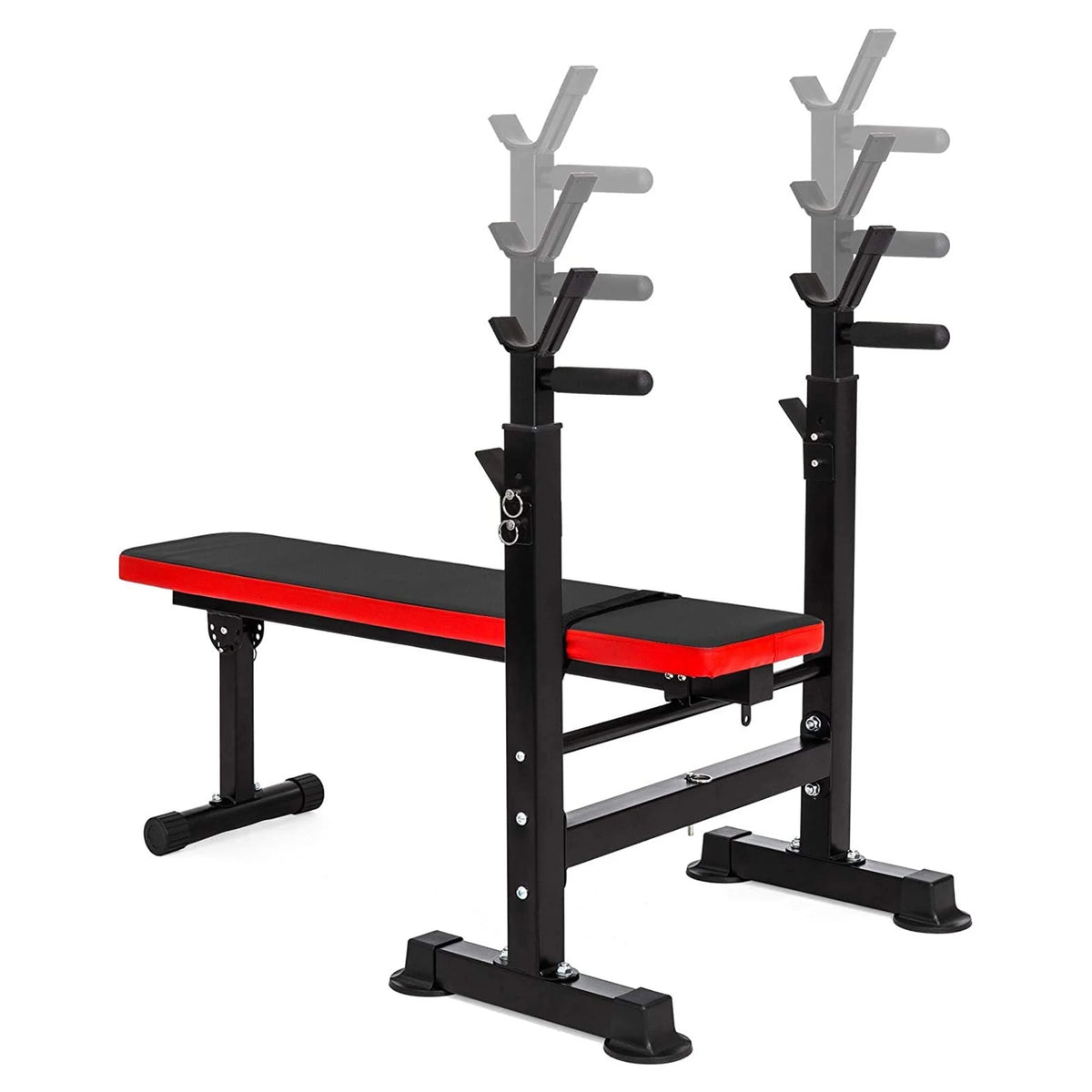 Adjustable Olympic Workout Bench with Squat Rack T15341