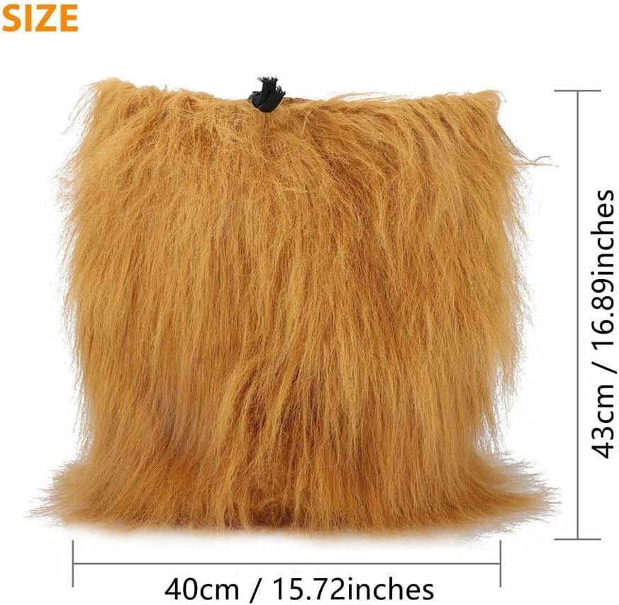 Adjustable Dog Lion Mane Costume X4313