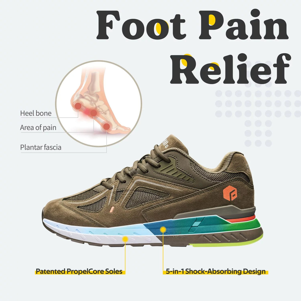Extra Wide Walking Shoes Sneakers F73973