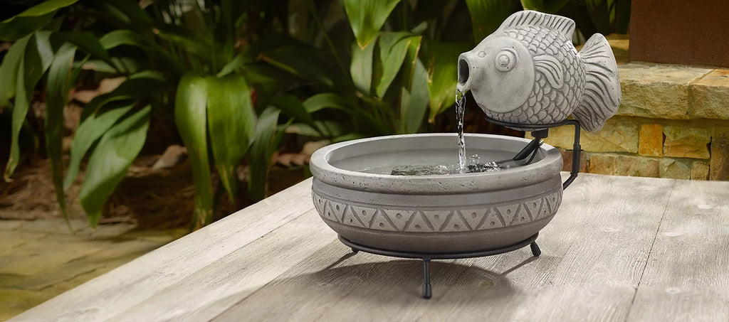 Solar Fish Fountain L82551