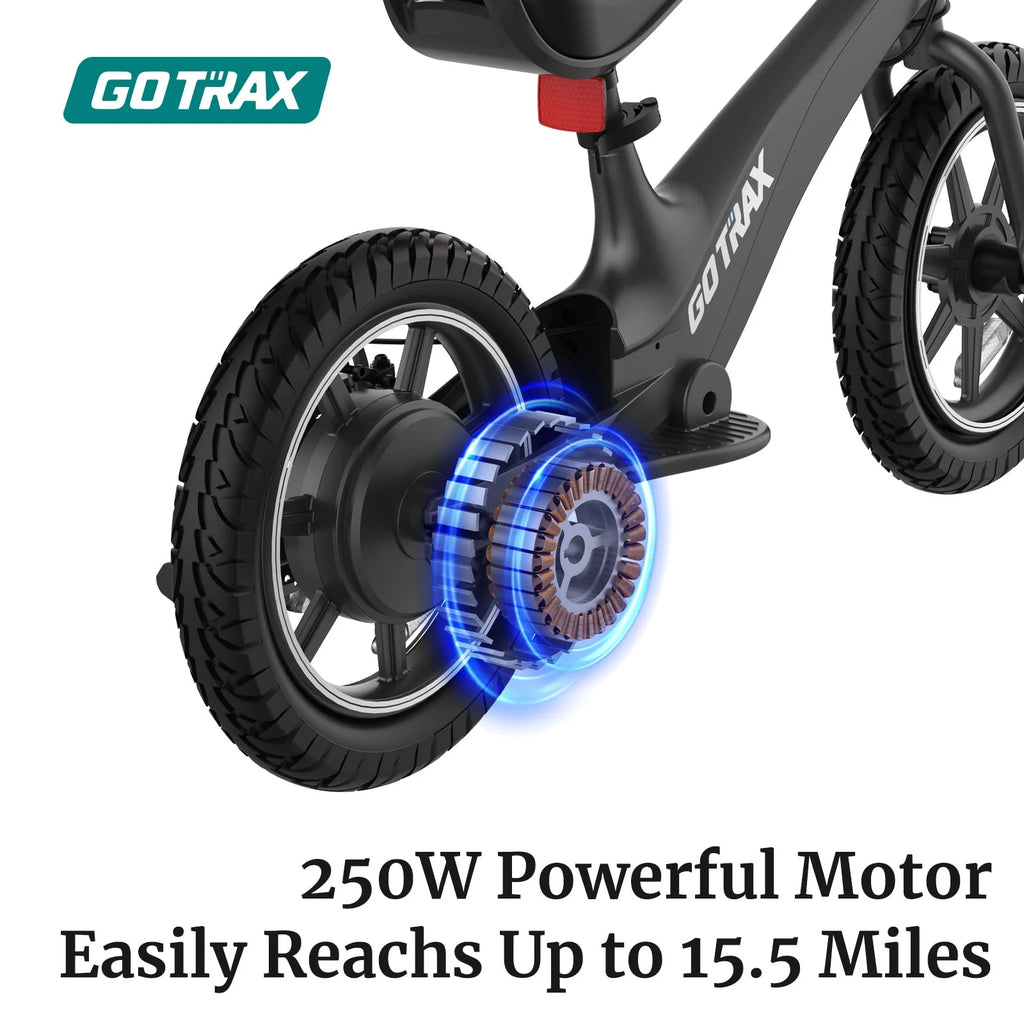 250W Electric Bike for Kids Age 5-8, 14 Tire V459