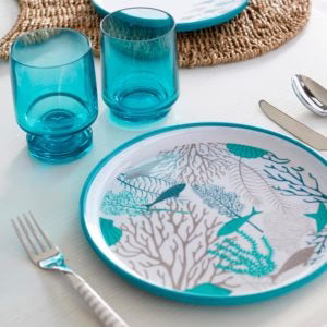 Water Glass Set 6 Pcs Turquoise S361683