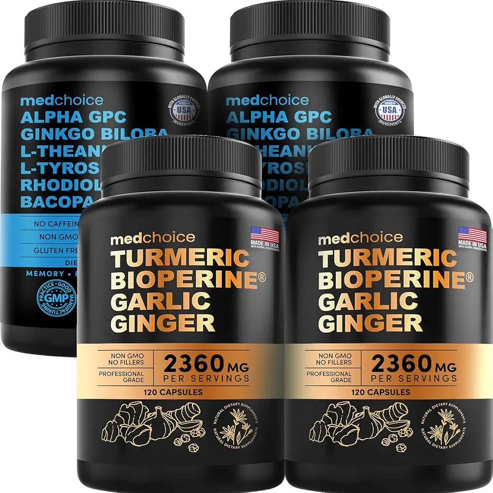 Turmeric & Ginger and Nootropic Brain Supplement Bundle U279798