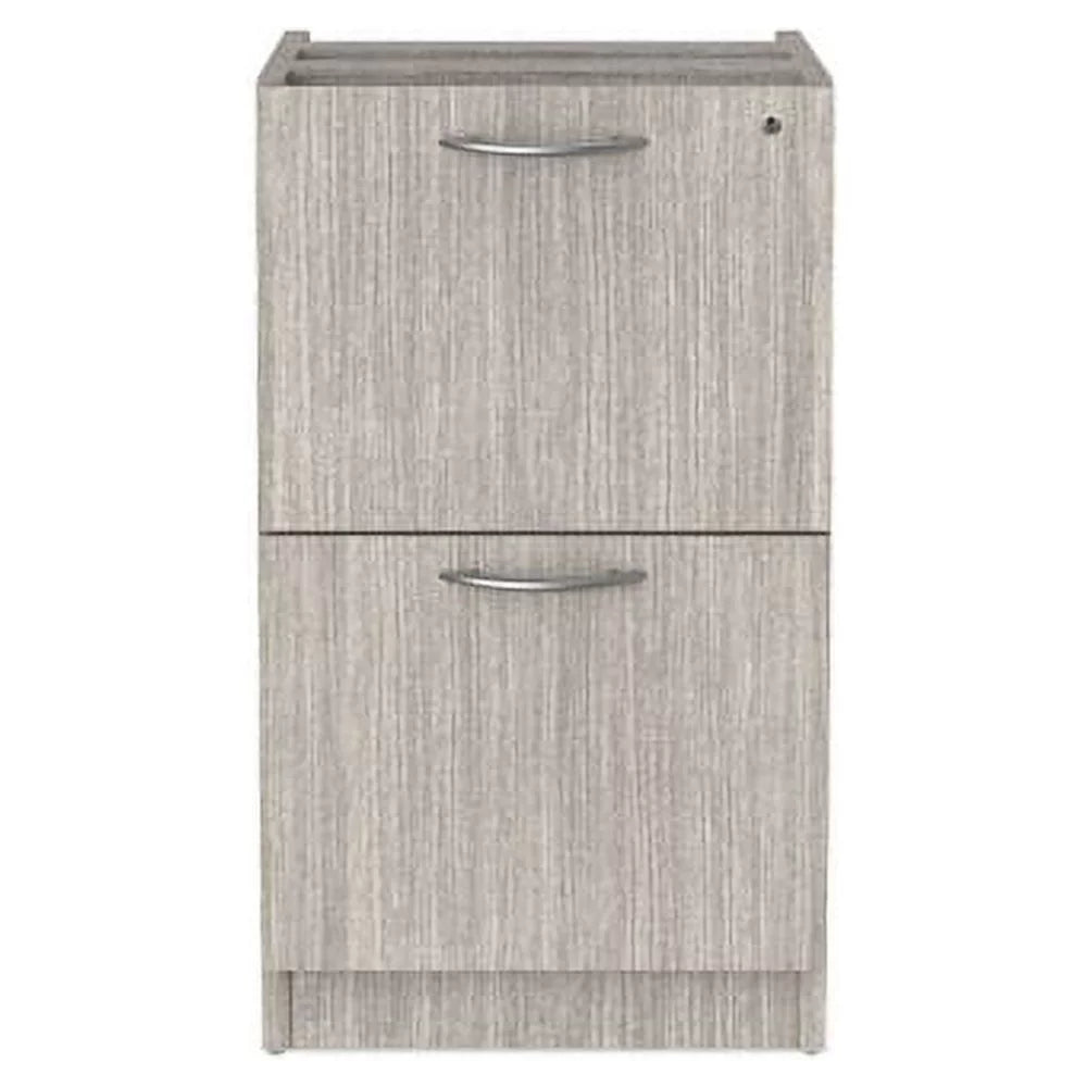 Full Pedestal File 2 Legal/Letter-Size File Drawers Gray W44145