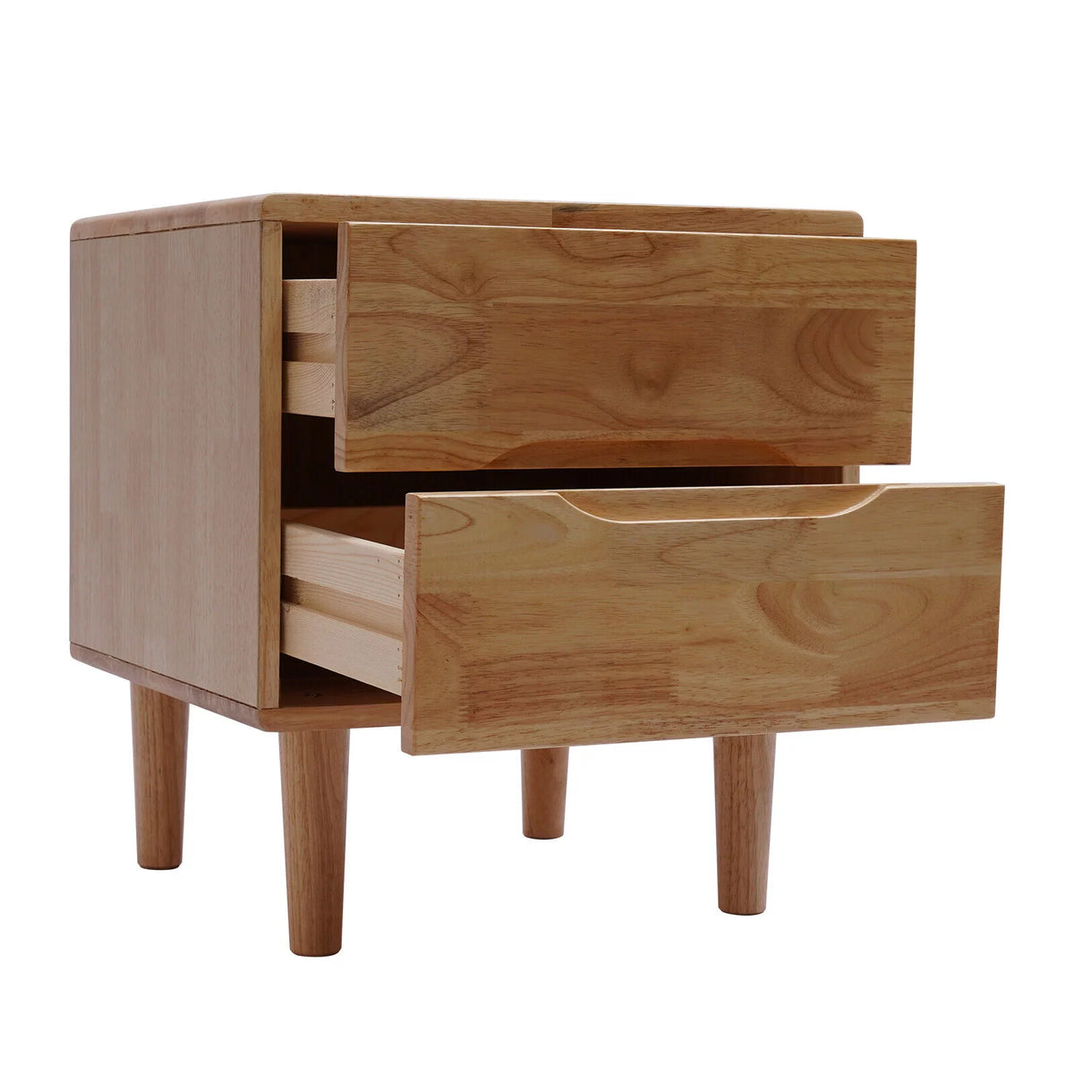 Solid Wood Nightstands with 2 Drawers O4881