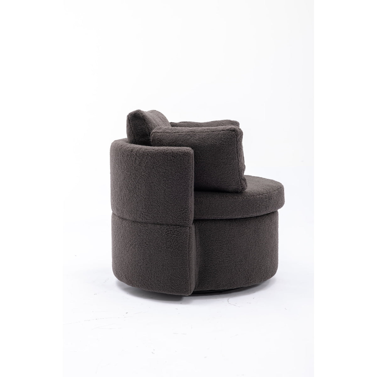 Dark Gray Swivel Storage Chair U799374