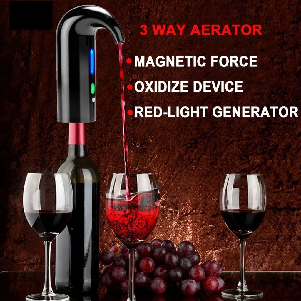 Electric Wine Aerator & Magnetic Bottle Opener D251579