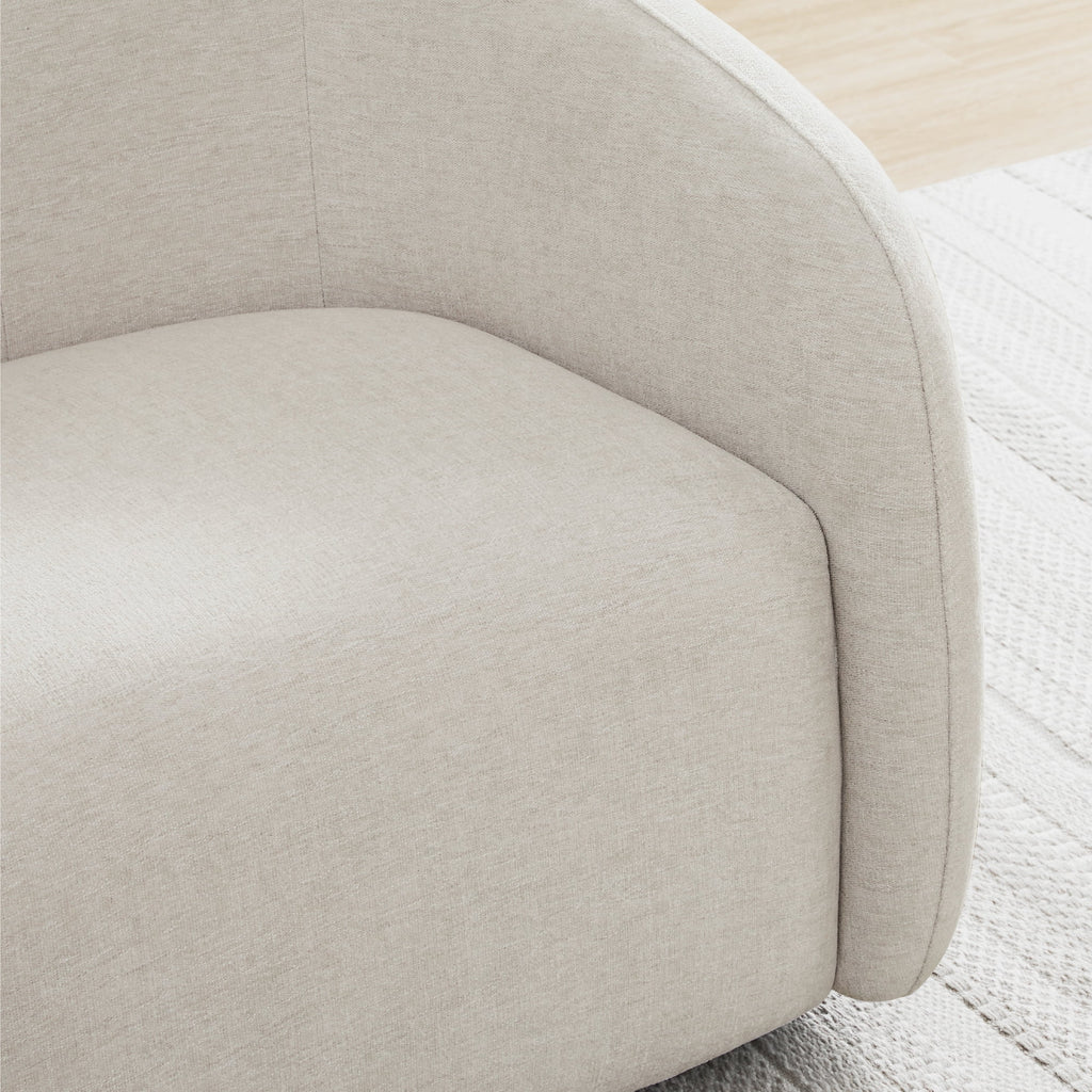 Swivel Upholstered Fabric Accent Chair O8291