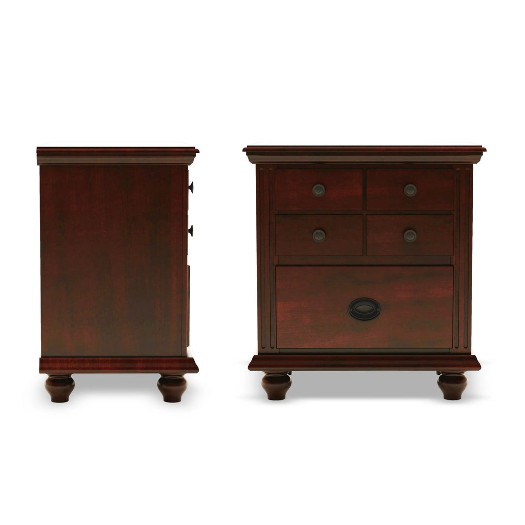 Cherry 2-Drawer Nightstand L990521