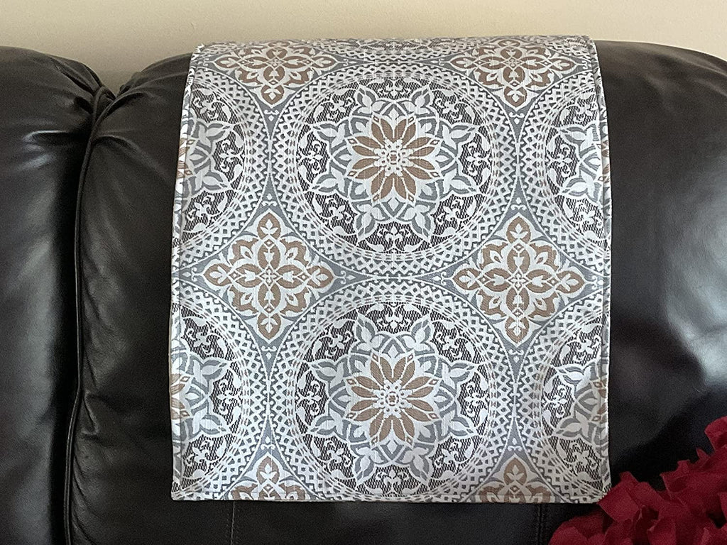 Brown Headrest Cover for Recliners T464