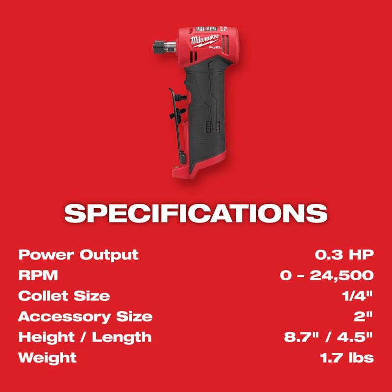 12-Volt Lithium-Ion Cordless Right Angle Die Grinder Kit with Right Angle Drill D58441