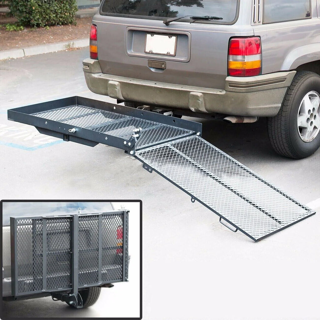 Folding Hitch Cargo Carrier Rack 500LBS J477