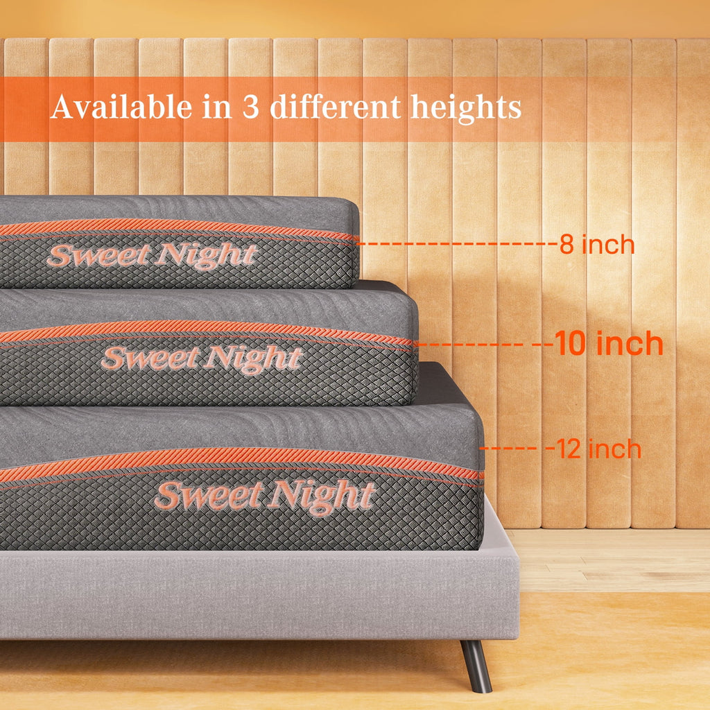 10 Cool Gel Memory Foam Queen Mattress T4282
