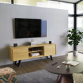 63 inch Oak TV Media Stand F191194